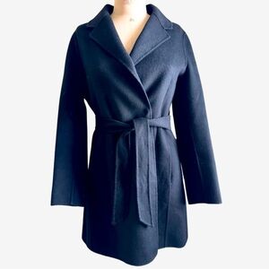 Banana Republic Wool Black Belted Coat
